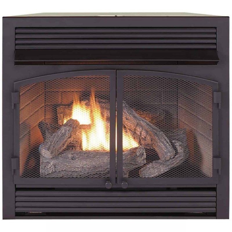Duluth Forge Dual Fuel Ventless Fireplace Insert - 32,000 BTU, T-Stat
