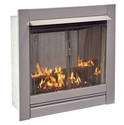 Duluth Forge Vent-Free Stainless Outdoor Gas Fireplace Insert With ...