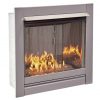 Duluth Forge Vent Free Stainless Outdoor Gas Fireplace Insert With Crystal Fire Glass Media - 24,000 BTU - Model# DF450SS-G 10