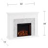 Dunlin Marble Tiled Electric Fireplace by Ember Interiors 13