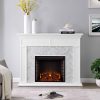 Dunlin Marble Tiled Electric Fireplace by Ember Interiors