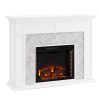 Dunlin Marble Tiled Electric Fireplace by Ember Interiors 24