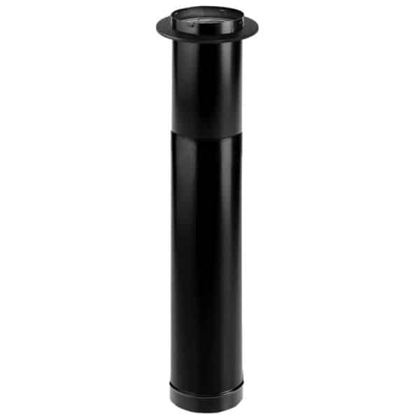 DuraBlack Telescoping Length Stovepipe with Trim - 44" - 68"