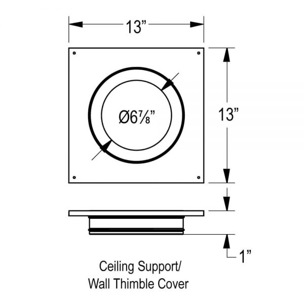 DuraVent 3PVP-WTC Stainless Steel 3" Inner Diameter 1