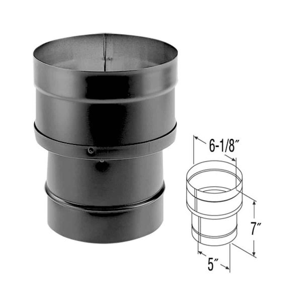 DuraVent 5DBK-X6 Black 5" To 6" Inner Diameter 1