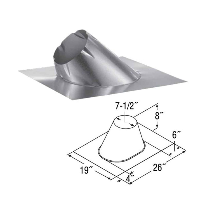 DuraVent 5DT-F6 Galvanized 5" Duratech Class A Chimney Pipe ...