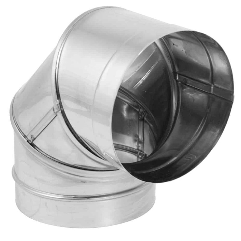 DuraVent 6DBK-E90SS Stainless Steel 6" Inner Diameter