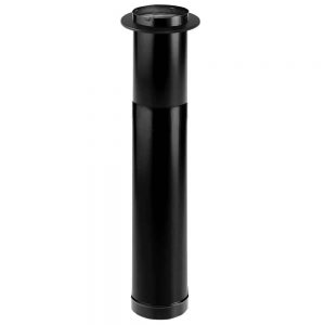 DuraVent 6DBK-TL Black Durablack 6" Inner Diameter Single Wall Telescoping Stove Pipe