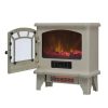 Duraflame Electric Fireplace Stove 1500 Watt Infrared Heater with Flickering Flame Effects - Cream 4
