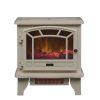Duraflame Electric Fireplace Stove 1500 Watt Infrared Heater with Flickering Flame Effects - Cream 6