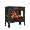 Duraflame Infrared Quartz Fireplace Stove with 3D Flame Effect, Black 6