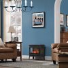 Duraflame Infrared Quartz Fireplace Stove with 3D Flame Effect, Black 7