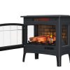 Duraflame Infrared Quartz Fireplace Stove with 3D Flame Effect, Black 8