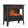 Duraflame Infrared Quartz Fireplace Stove with 3D Flame Effect, Black 9
