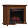 Duraflame Rolling Mantel with Infrared Quartz Fireplace