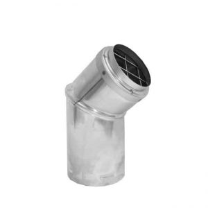 Duravent Pellet Horizontal Stainless Steel Stove Pipe Cap 3 in. Dia. x 3-3/4 in. Dia.