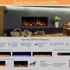 Dynasty 45 in. LED Wall Mounted Electric Fireplace 11