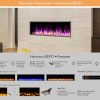 Dynasty 57 in. LED Wall Mounted Electric Fireplace 11