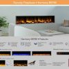 Dynasty 80 in. LED Wall Mounted Electric Fireplace 11
