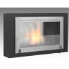 Eco-feu WU-00170-BB 42 in. Ul Listed Wall Mounted & Built - In Ethanol Fireplace