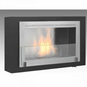 Eco-feu WU-00173-MB Brooklyn Wall Mounted & Built Fireplace