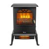 Electric Fireplace Heater, 1000/1,500W Freestanding Fireplace, Portable 3D Infrared Quartz Fireplace Space Heaters for Indoor Use with Realistic Flame Effect, 4 Stable Legs - ETL Certified , Q6631 8