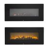 Electric Fireplace Heater with Remote, 1400W Wall Hanging Fireplace 3D Vivid Fireplace Space Heaters Room Heater for Indoor Use with Realistic Fake Wood 3 Flame Settings -CSA Certified, Q6655 17