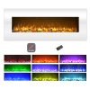 Electric Fireplace-Wall Mounted Color Changing LED Flame