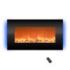 Electric Indoor Fireplace-Wall Mounted with 13 Backlight Colors