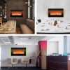 Electric Indoor Fireplace-Wall Mounted with 13 Backlight Colors, Adjustable Heat and Remote, 31" by Northwest 7