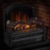 Electric Log Insert with Removable Fireback with Heater 5