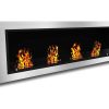 Elite Flame Luxe Ventless Wall Mount Bio-Ethanol Fireplace 3
