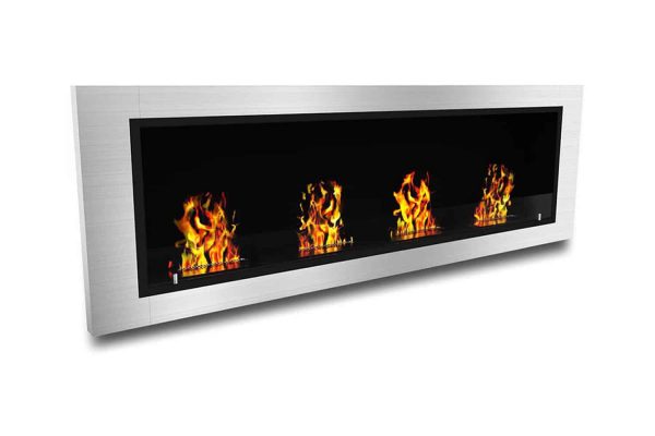 Elite Flame Luxe Ventless Wall Mount Bio-Ethanol Fireplace 1