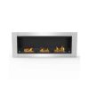 Elite Lenox 54 Inch Ventless Built In Recessed Bio Ethanol Wall Mounted Fireplace