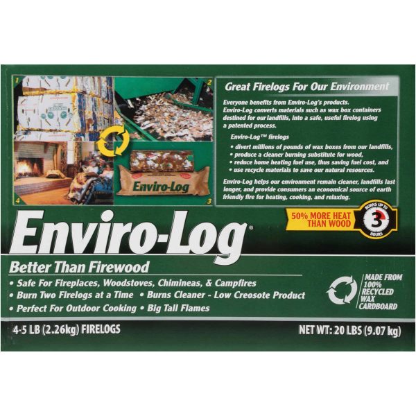 Enviro-Log 4 Pack/5 lb. Firelog Case 4