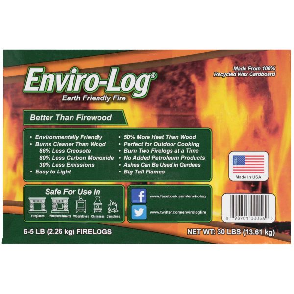 Enviro-Log 5lb Firelogs - 6 Pack 2