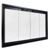 FMI Bi-Fold Glass Fireplace Door 36" | Easy Install | Prevent Drafts | All Parts Included | For Models 3600