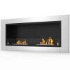 Fargo 43 Inch Ventless Built In Recessed Bio Ethanol Wall Mounted Fireplace 3
