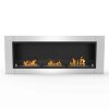 Fargo 43 Inch Ventless Built In Recessed Bio Ethanol Wall Mounted Fireplace