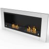 Fargo 43 Inch Ventless Built In Recessed Bio Ethanol Wall Mounted Fireplace 4
