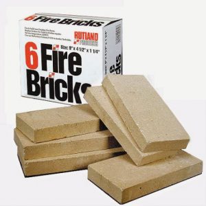 Fire Brick (6 Bricks/Box) - 4.5" X 9" X 1.25"