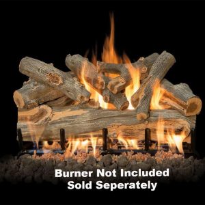 Fireplace Logs 8Pc Arizona Juniper For Front View Burners 30" (Burner not included) -