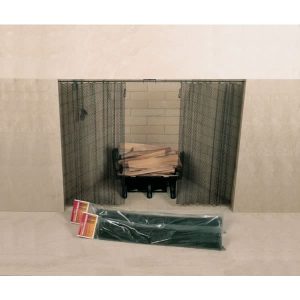 Fireplace Screen 48" x 20" Woodfield Hanging Spark 61078 -