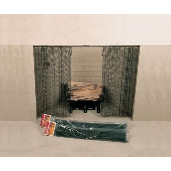 Fireplace Screen 48" x 22" Woodfield Hanging Spark 61080 - 1