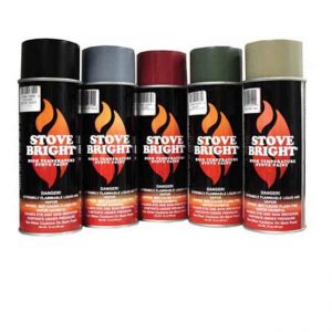 Forrest Paint 6319 1200- Wood Stove High Temp Paint - Mojave Red