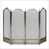 Four Fold Brass Fireplace Screen - Filigree Designs And Handles