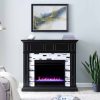 Frescan Marble Color Changing Fireplace by Ember Interiors 29