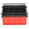 Fugacal Paper Log Briquette Maker Steel 15"x12.2"x7.1" Black and Red 4