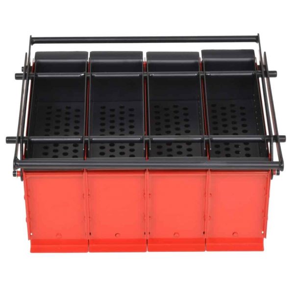 Fugacal Paper Log Briquette Maker Steel 15"x12.2"x7.1" Black and Red 1