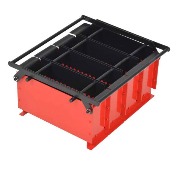 Fugacal Paper Log Briquette Maker Steel 15"x12.2"x7.1" Black and Red